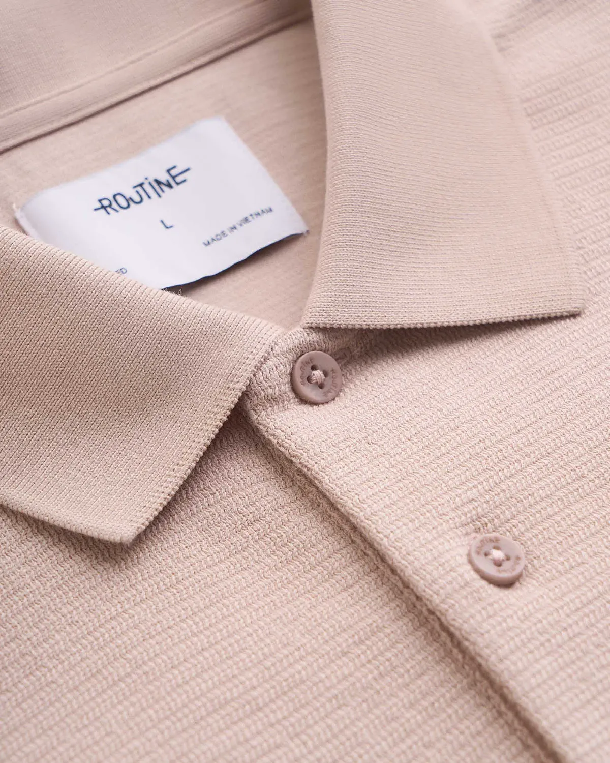 Áo polo tay ngắn vải texture Form Fitted - ROUTINE 10F24POL015R1 | ROUTINE CÀ MAU