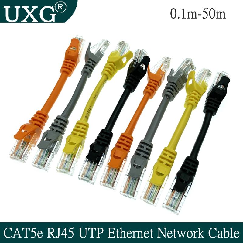 10cm 30cm 50cm Cat5e Ethernet Mạng UTP Mạng nam sang nam Gigabit Patch Cord RJ45 Twisted Pair Gigge LAN Cáp ngắn 1m 2m 30m
