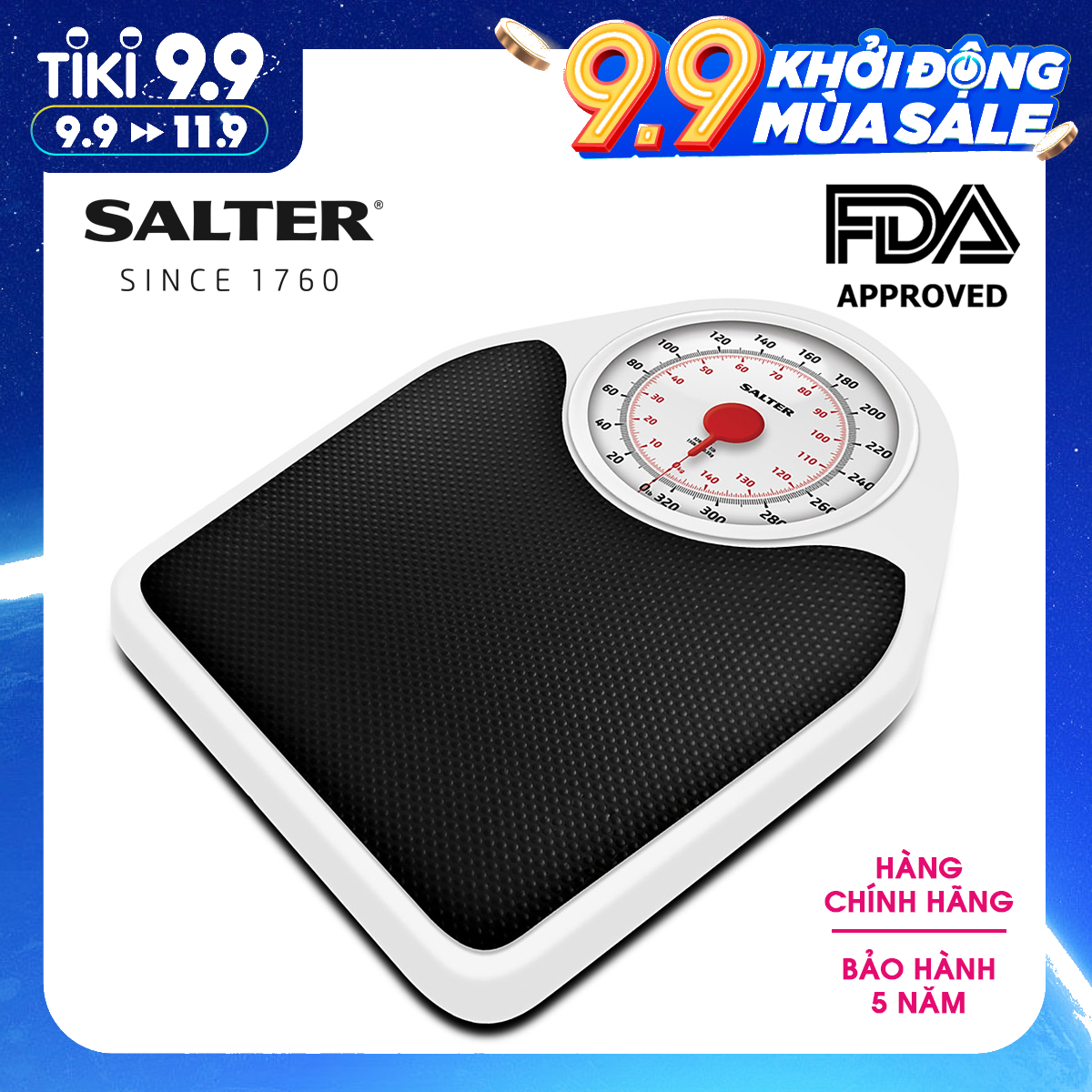 Cân sức khỏe cơ học Salter 145BKDR tối đa 150kg - Nhập khẩu UK