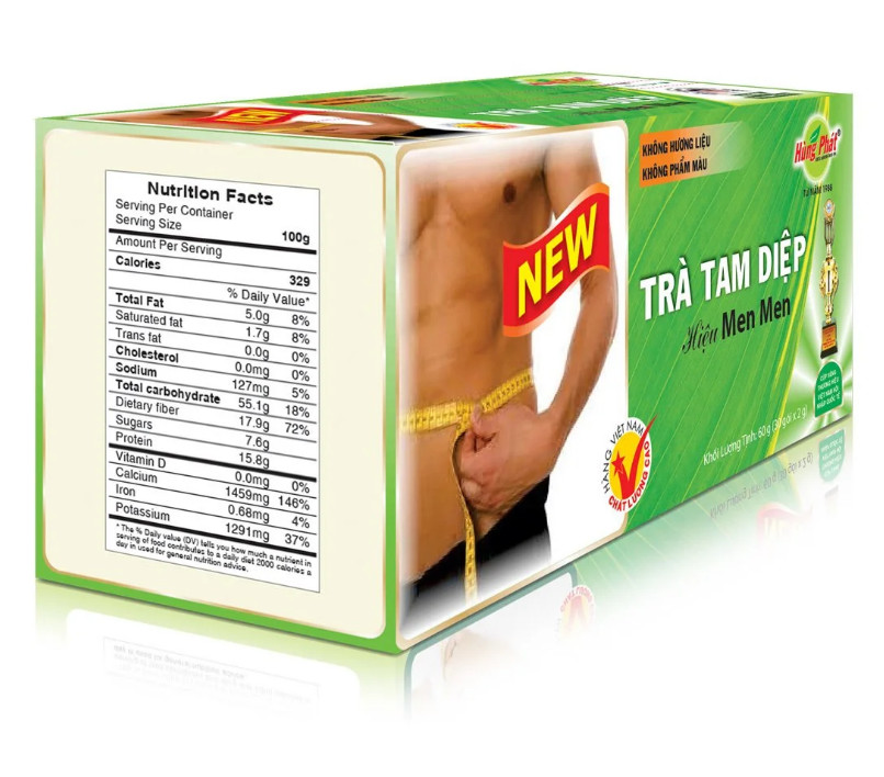 Trà Tam Diệp For Men Thanh Nhiệt Hỗ Trợ Giảm Cân Giữ Dáng - Hùng Phát Thương Hiệu 35 Năm