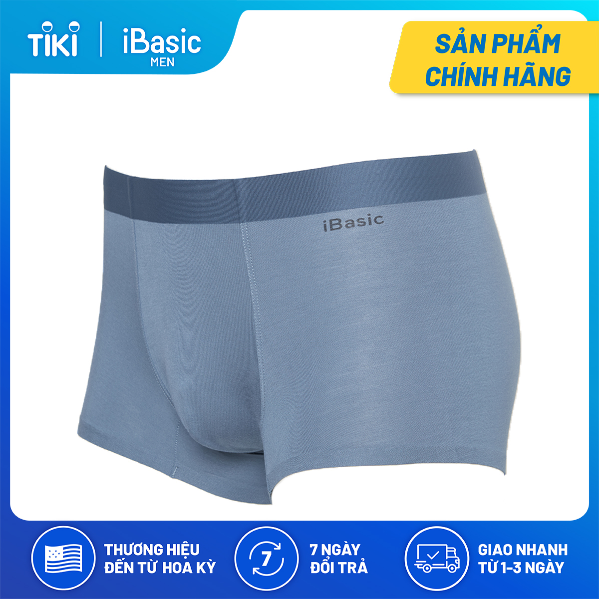 Quần lót nam không đường may bonding trunk iBasic PANM104