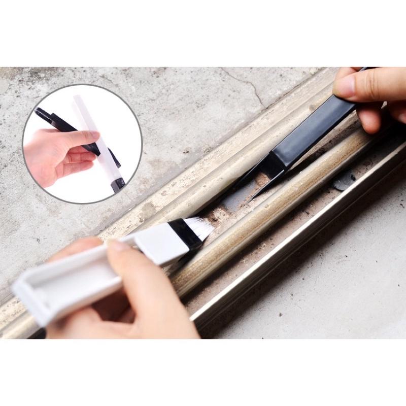 Chổi Quét Bụi Vị Trí Hẹp - Kèm Ki Xẻng Hốt Rác Mini - Cọ Mini Vệ Sinh Khe Cửa - Bàn Phím Máy Tính