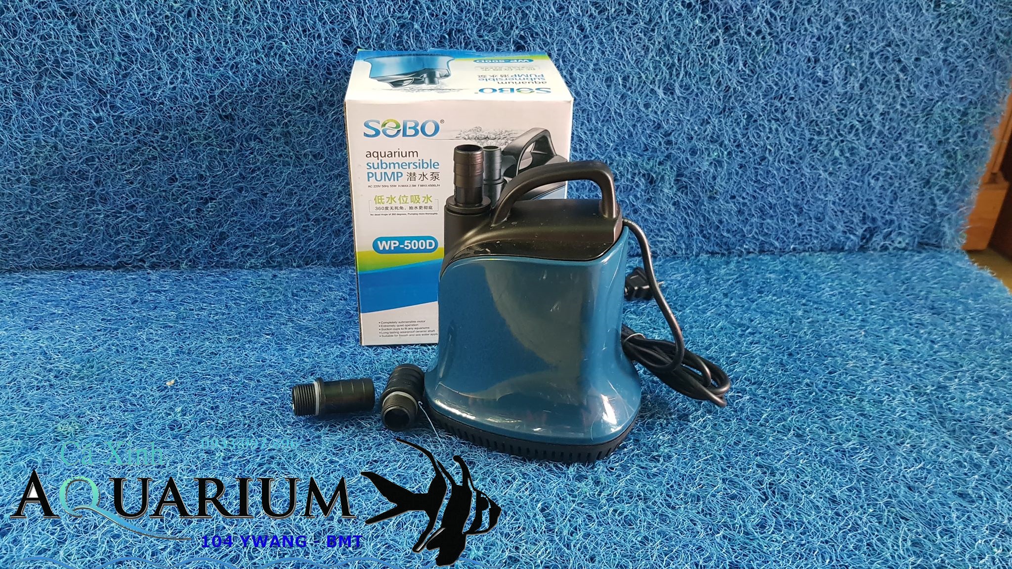 Máy Bơm Chìm hút cặn đáy hồ cá Sobo WP 500D