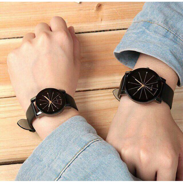 Đồng hồ thời trang nam nữ thạch anh Ta1,dây da mềm.