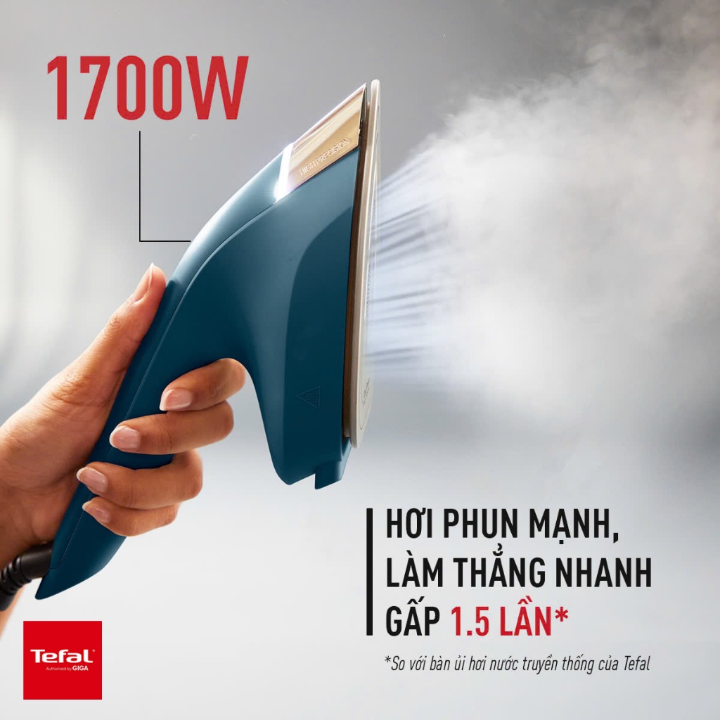 Bàn ủi hơi nước đa năng Tefal 2 trong 1 Duo Power JF4032E0 1850W- Hàng chính hãng