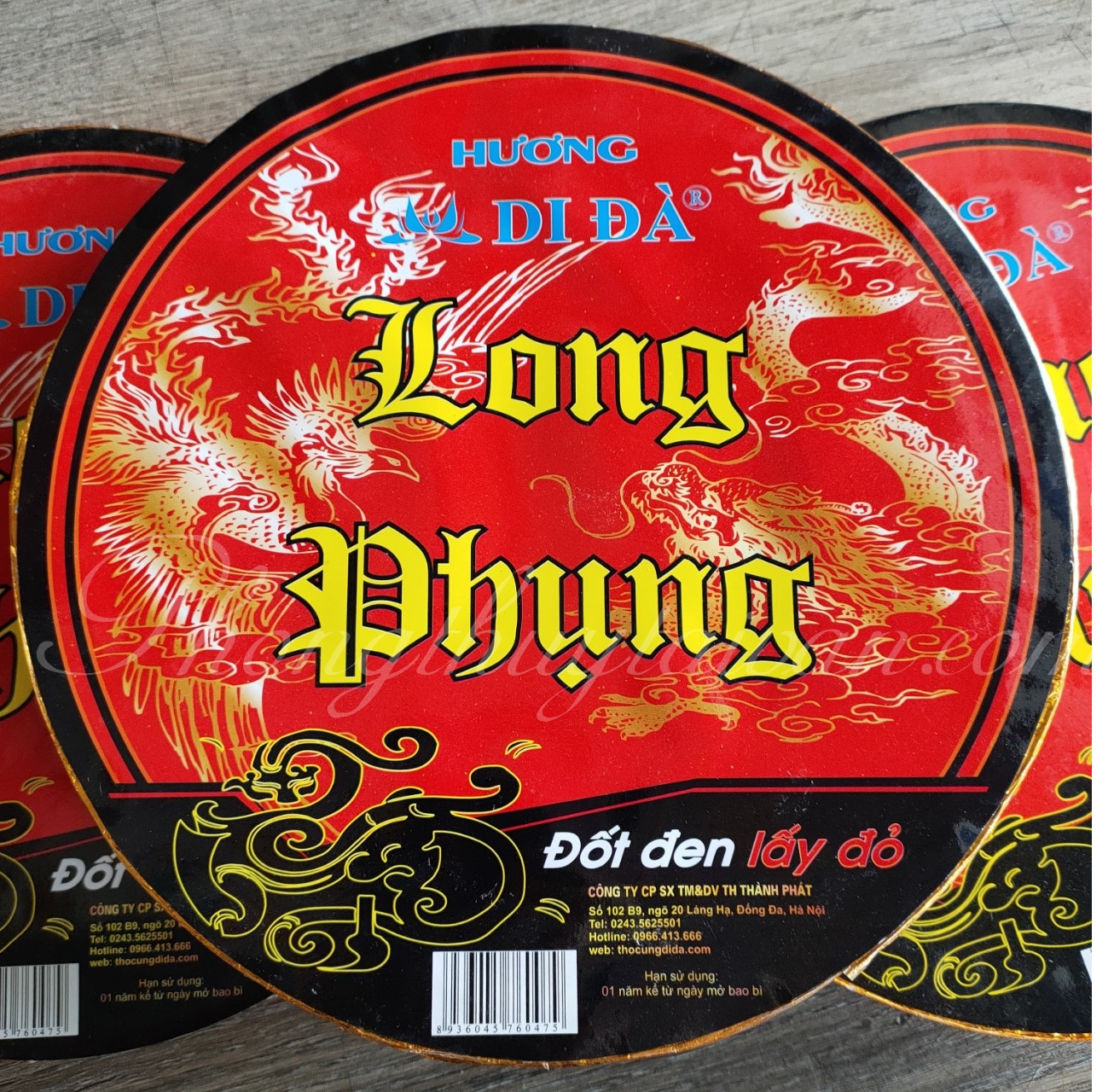 Nhang Vòng 3 ngày(4 vòng)LONG PHỤNG(thơm hương Bắc) không độc hại