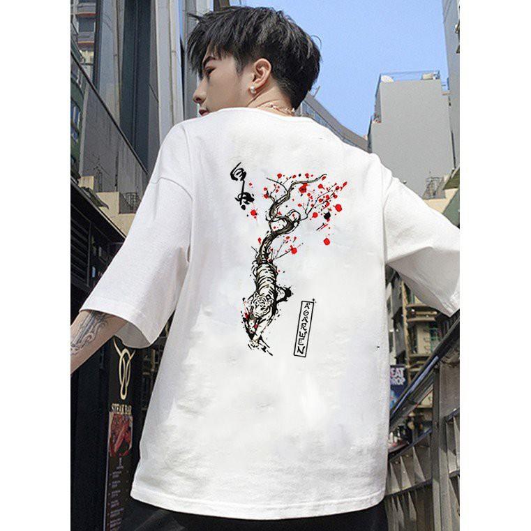 Áo thun nam tay lỡ hổ và cây đào form rộng vải dày mịn 2020T2601