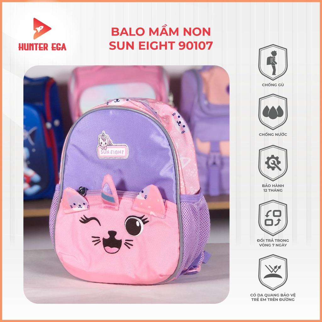 Balo Mầm Non Bé Trai Bé Gái Họa Tiết Các Con Vật Dễ Thương Mã SUN EIGHT 90107