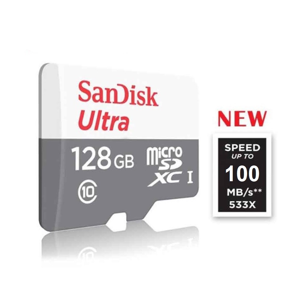 Thẻ nhớ MICROSDXC SanDisk Ultra 100MB/s - Hàng Chính Hãng