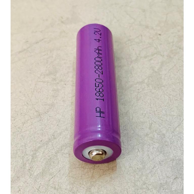 PIN SẠC LITHIUM ION 18650 4.2V 2800mAh đầu nhọn