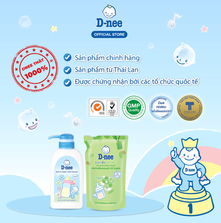 Nước Rửa Bình Sữa D-Nee - Chai 500ml