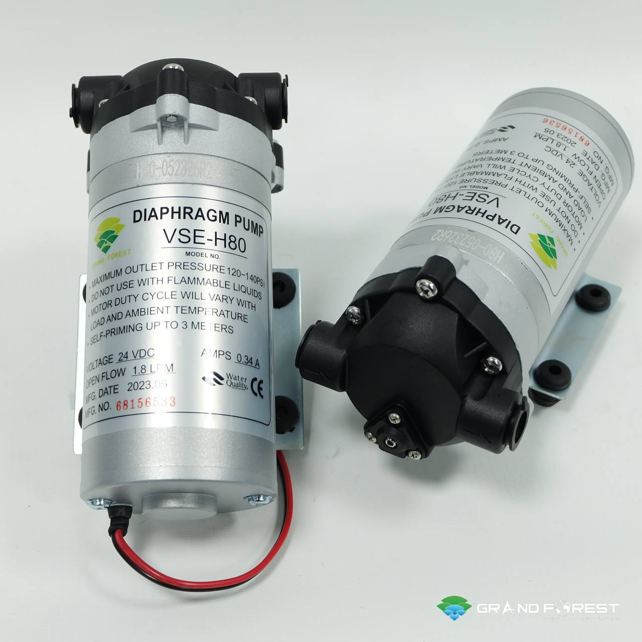 Bơm máy lọc nước ,Bơm tăng áp 24V RO H80 8369 cho tất cả các máy lọc nước, Hàng chính hãng - Bơm H80 &amp; Nguồn 24V 1.5A