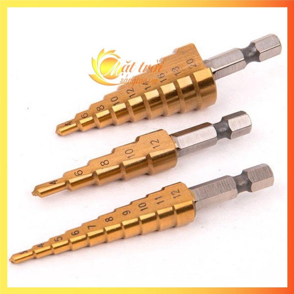Bộ 3 mũi khoan tháp đường kính từ 3mm – 20mm
