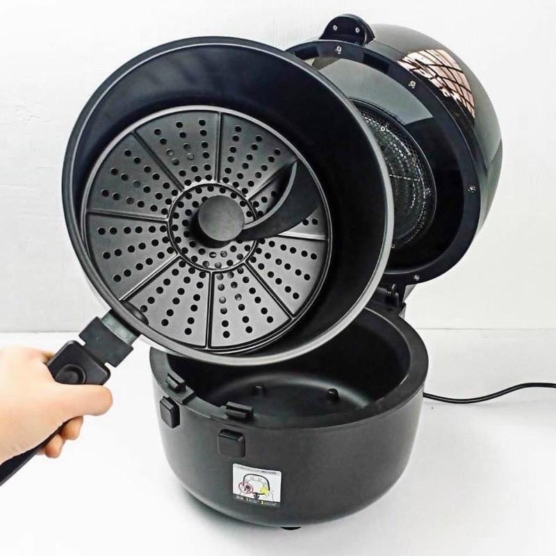 Nồi chiên không dầu NỊNESHIELD 8L 1500W mặt kính, có tay đảo, bảo hành 12 tháng (CƠ-ĐIỆN TỬ)