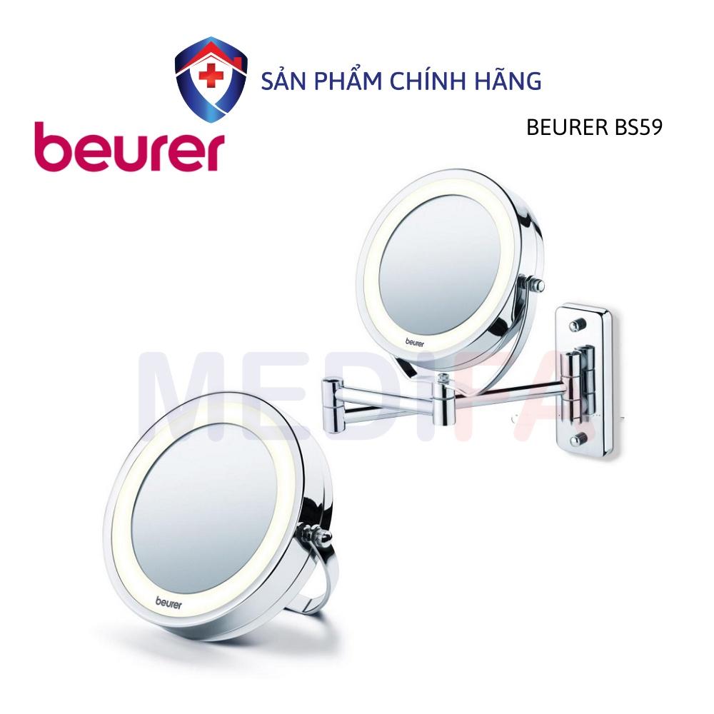 Gương trang điểm 2 mặt đèn LED gắn tường Beurer BS59