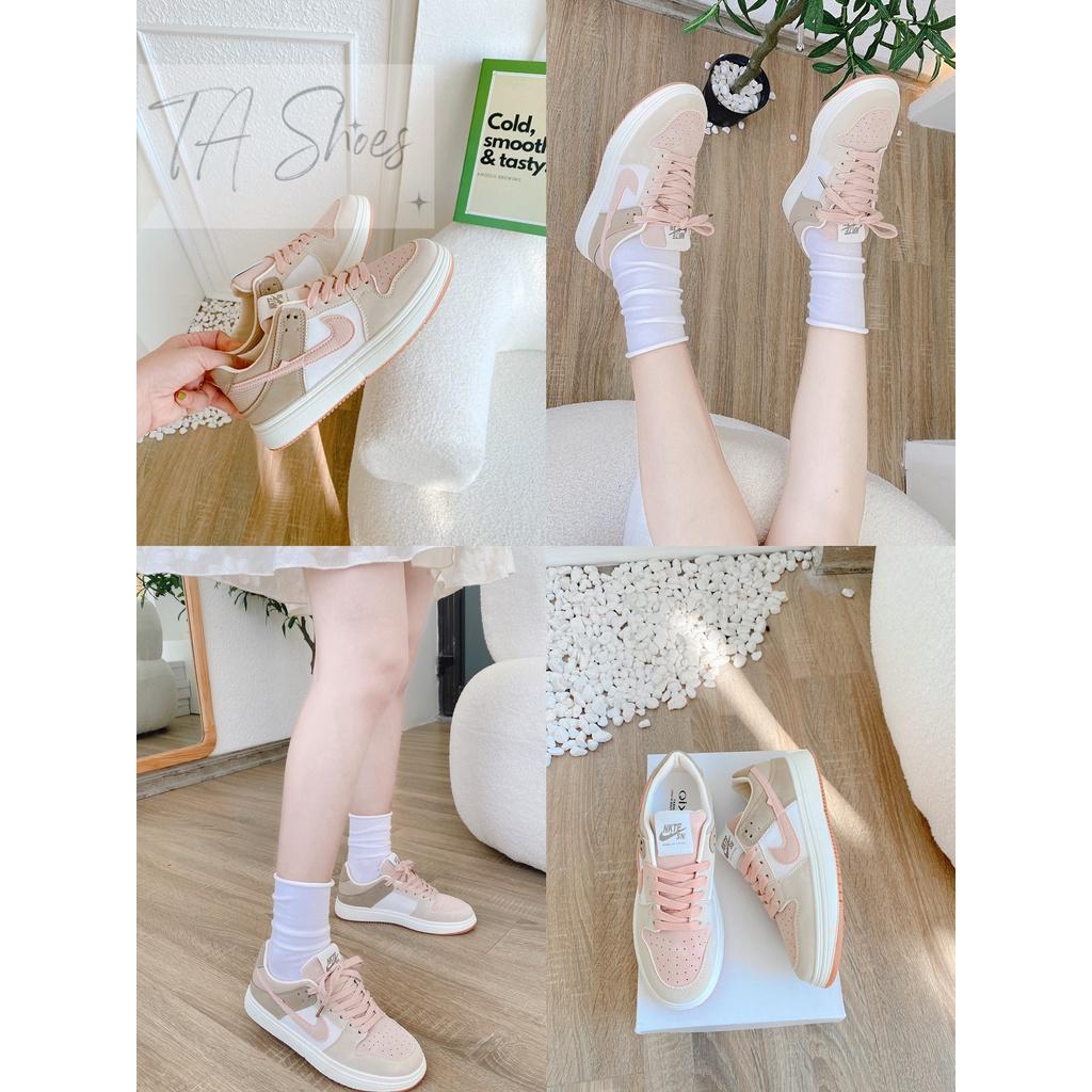 Giày thể thao nữ , Sneaker hồng siêu xinh nha các nàng , em này phối set nào cũng đẹp hết nha cả nhà T4