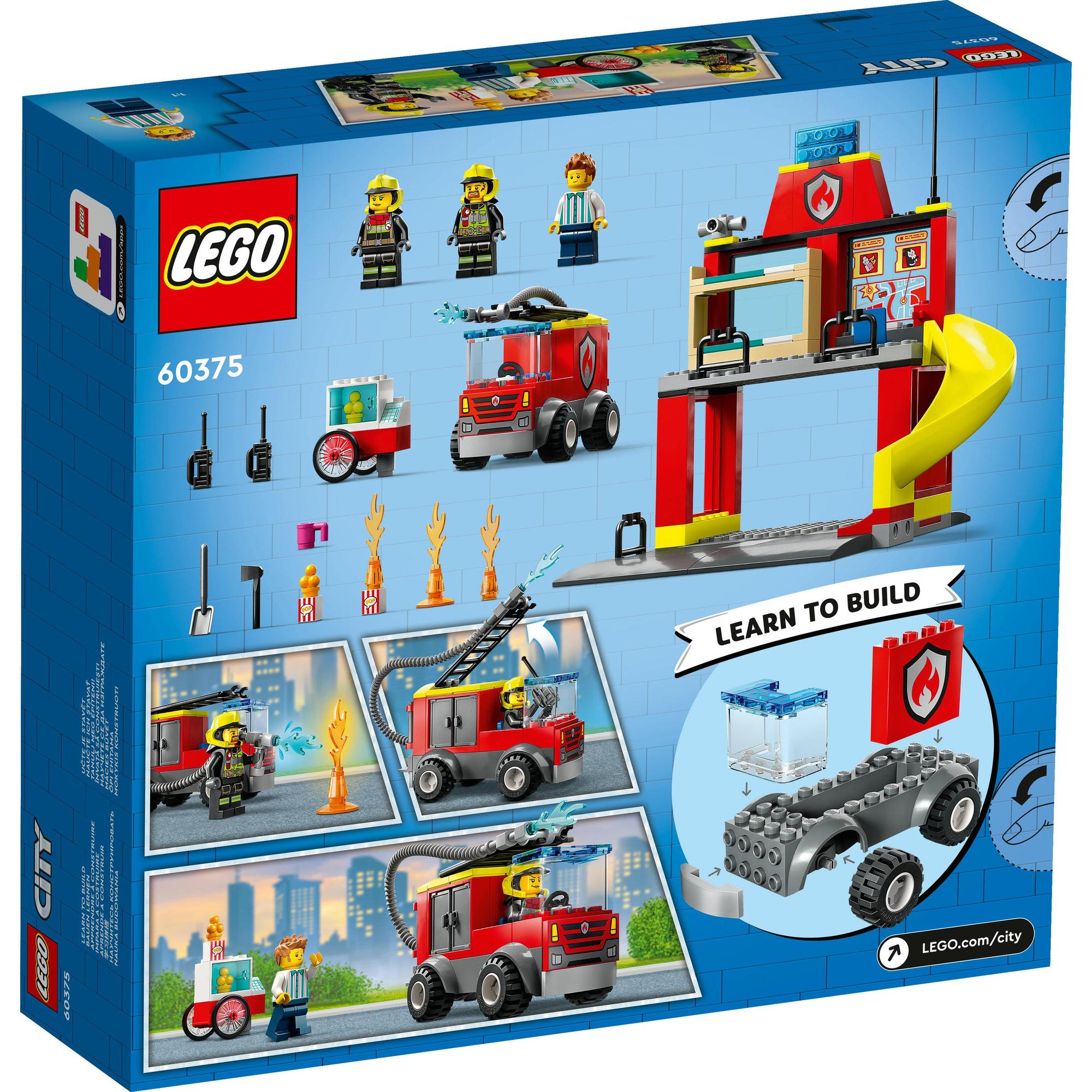 LEGO City 60375 Trạm Và Xe Cứu Hỏa (153 Chi Tiết)