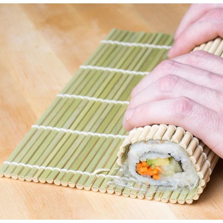Mành tre cuốn kimbap/sushi, mành tre cuộn cơm, mành tre trải bàn ăn, mành tre decoer chụp ảnh, lót bàn, lót ly, lót đồ