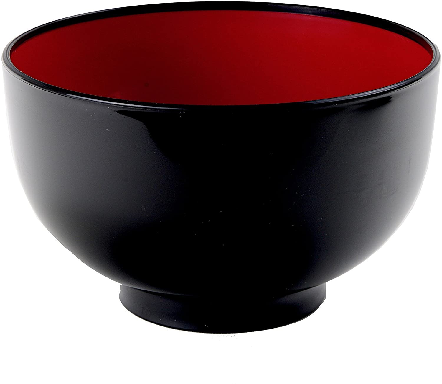 Bát nhựa tròn nhỡ màu đen (Ø13.6×8.1cm) - Hàng nội địa Nhật Bản nhập khẩu chính hãng