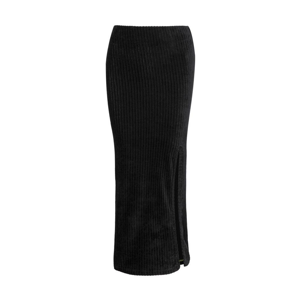 SET VÁY Nhung Đen TARTAN - 'Chiếm Lòng' SET Croptop Skirt / Black