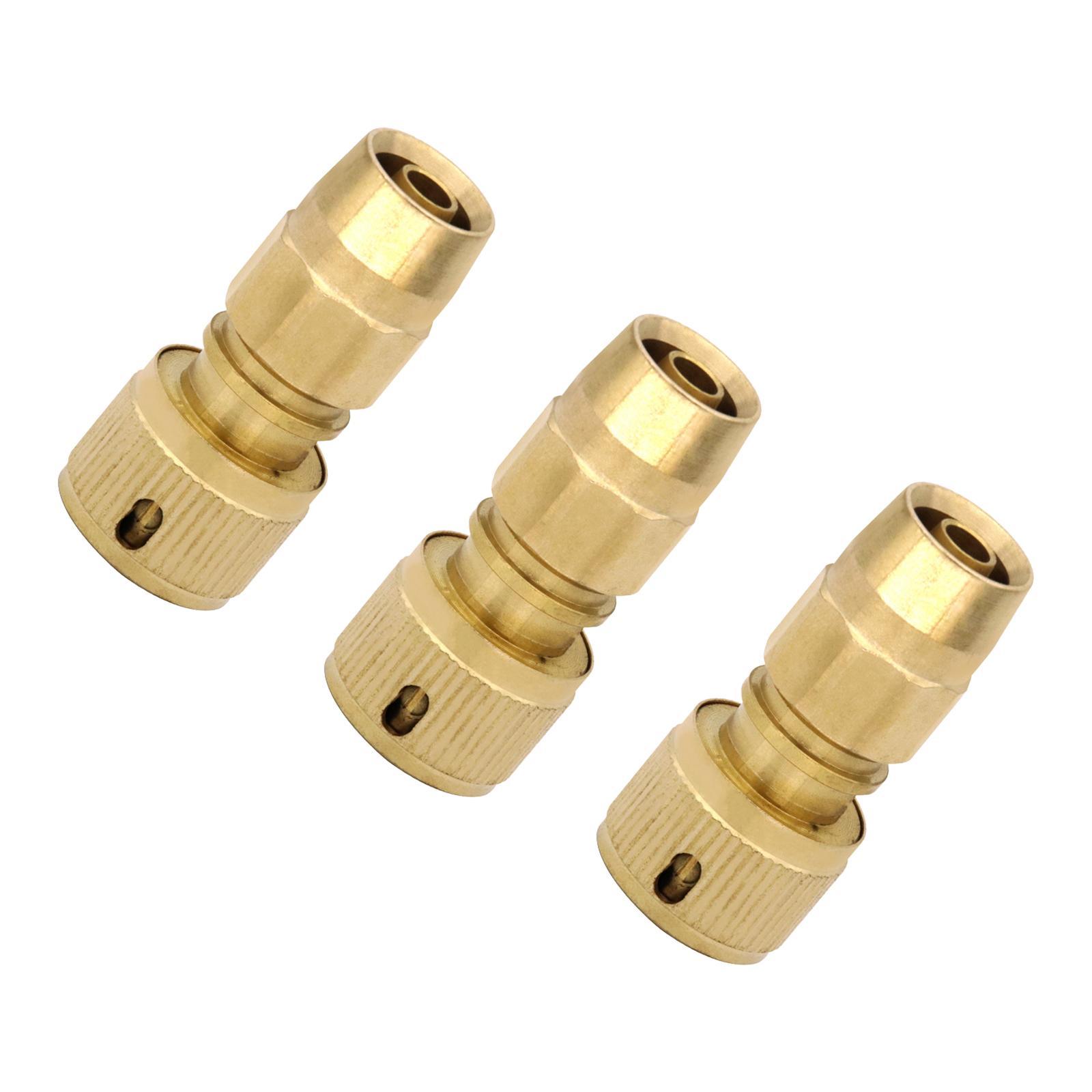 3Pcs Brass Hose Connectors Accessories Garden Expandable Hose Repair Kit