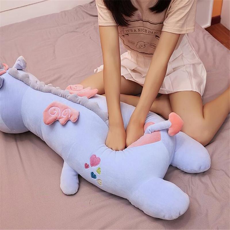 60Cm Phát Sáng Đèn LED Kỳ Lân Búp Bê Siêu Mềm Sang Trọng Đồ Chơi Giường Gối Dài Gối Ngủ Cho Trẻ Lớn Bé Gái Búp Bê Cao Cấp chất Lượng Quà Tặng Cho Trẻ Em