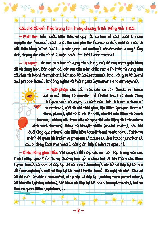 Take Note! - Kiến Thức Trọng Tâm Luyện Thi Môn Tiếng Anh Vào Lớp 10