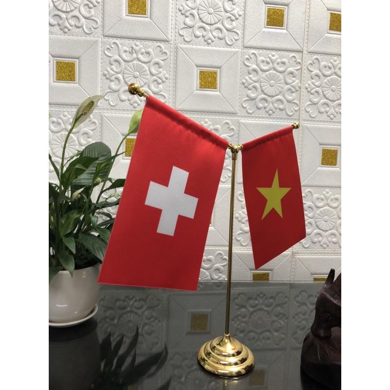 Cờ để bàn Việt Nam - Thụy Sĩ