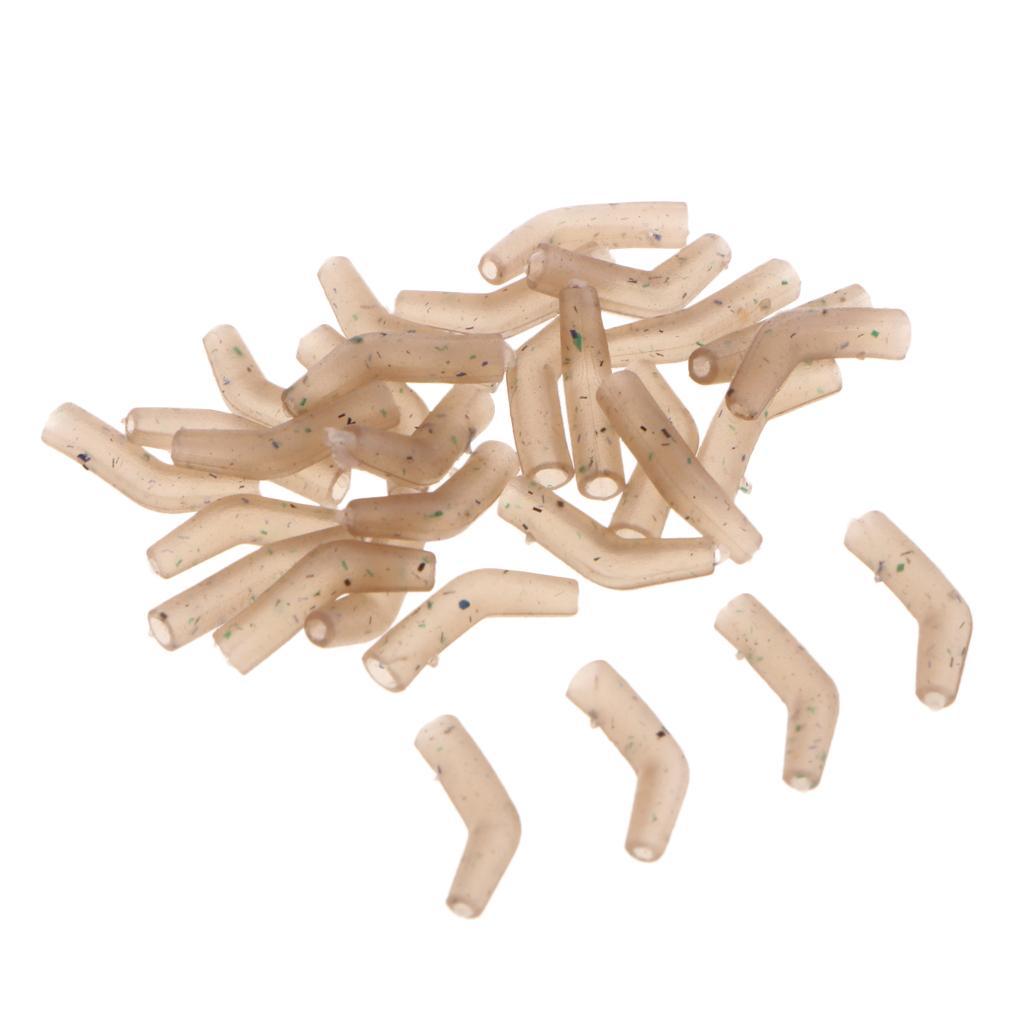 30pcs Rubber Hook Aligner Carp Fishing Line Aligner Hair Rigs