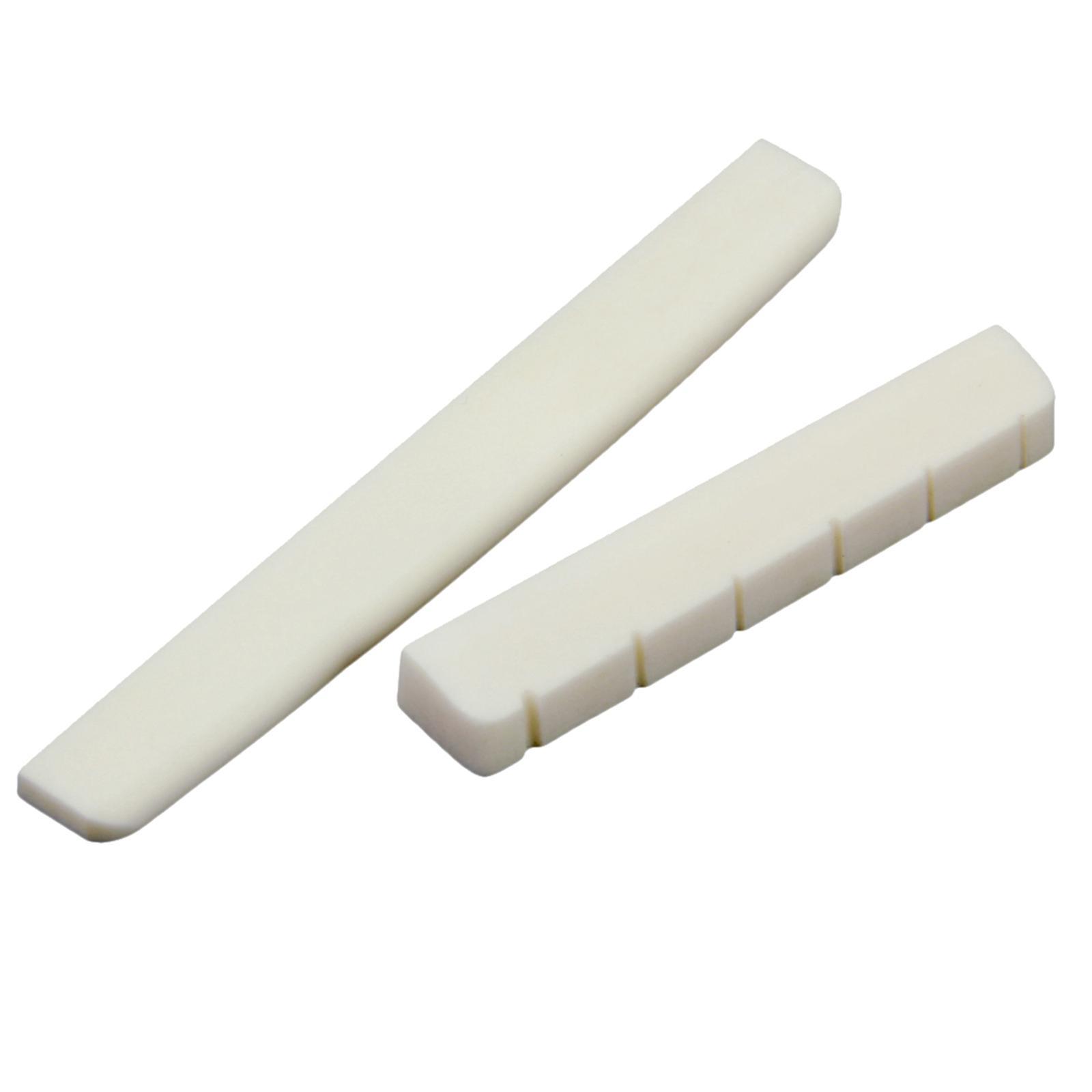 6 Set  Bridge Saddle & Slotted Nut Set For Classical Guitar Repair Parts