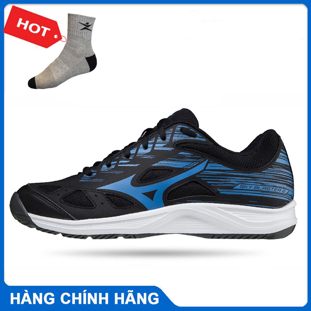 Giày cầu lông nam nữ Mizuno SKY BLASTER 2 mẫu mới có 3 màu lựa chọn-tặng tất thể thao Bendu