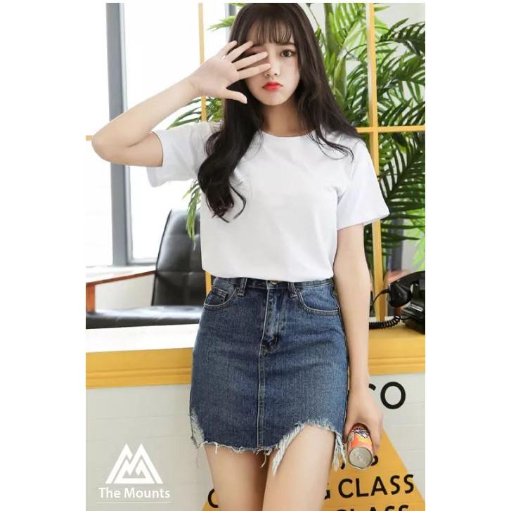 Áo thun trơn cotton nữ thời trang