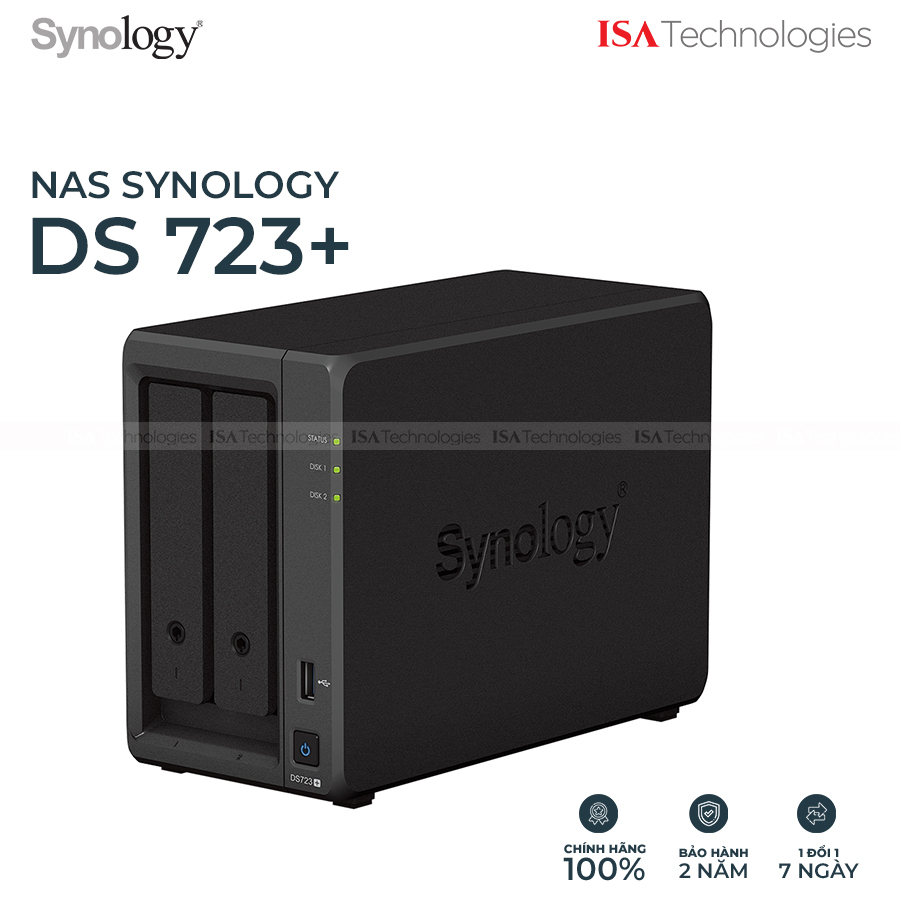 Thiết Bị Lưu Trữ Mạng Nas Synology DS723+ Hàng Chính Hãng