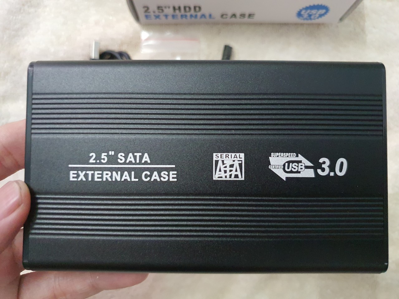 Hộp box đựng ổ cứng laptop 2.5inch External Case chuẩn USB 3.0 - Hàng chính hãng