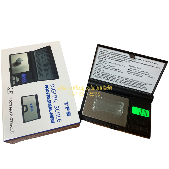 Cân Điện Tử Bỏ Túi TPS MN Định Lượng 0.01g đến 300g