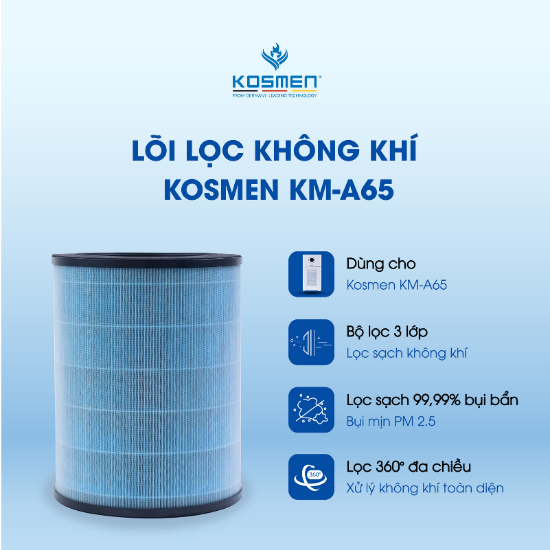 Máy lọc không khí Kosmen KM-A65 - Hàng chính hãng