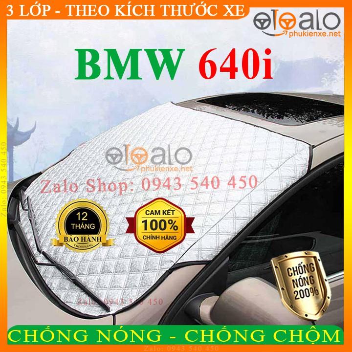 Tấm che chắn nắng kính lái ô tô BMW 640i CAO CẤP 3 Lớp Chắn Nắng Cản Nhiệt | OTOALO