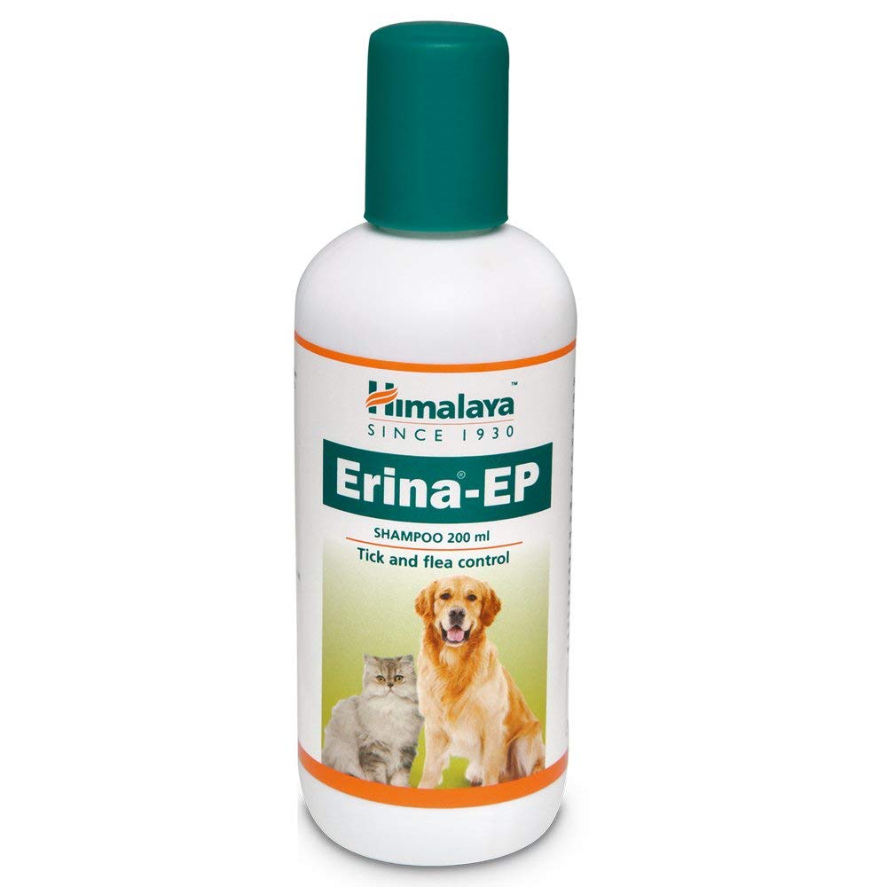 Dầu tắm Erina-EP giúp làm sạch loại bỏ ve và chấy phá hoại, gây ngứa