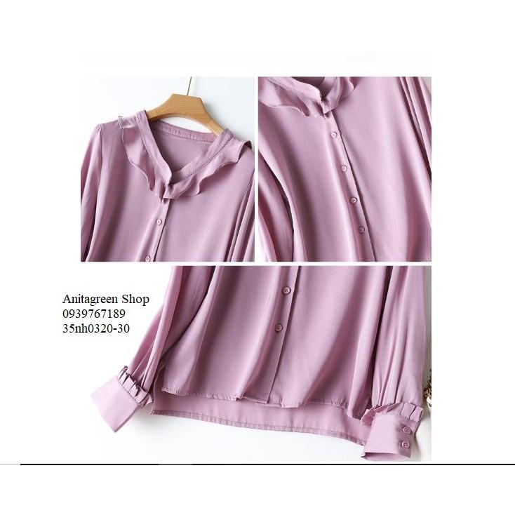 35nh0320- ÁO SƠ MI VIỀN BÈO THANH LỊCH s-6xl