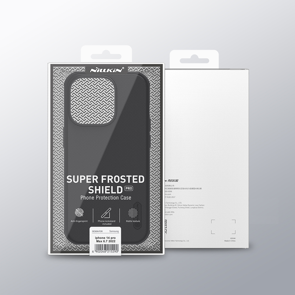 Ốp lưng cho iPhone 13 pro / 13 Pro Max / 14 Pro / 14 Pro Max hiệu Nillkin Frosted Shield Pro chống sống chống vân tay - Hàng nhập khẩu