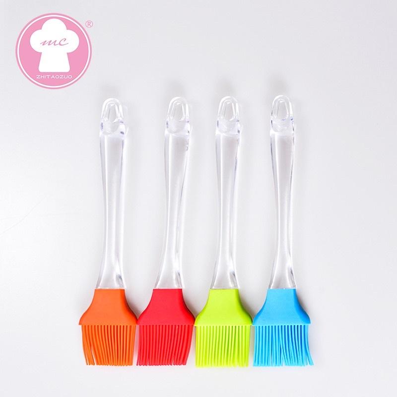 Set 2 món cọ quét dầu và cây phết kem làm bánh LOẠI XỊN - Combo chổi phết dầu silicon và phới trộn bột, phết bơ, vét kem