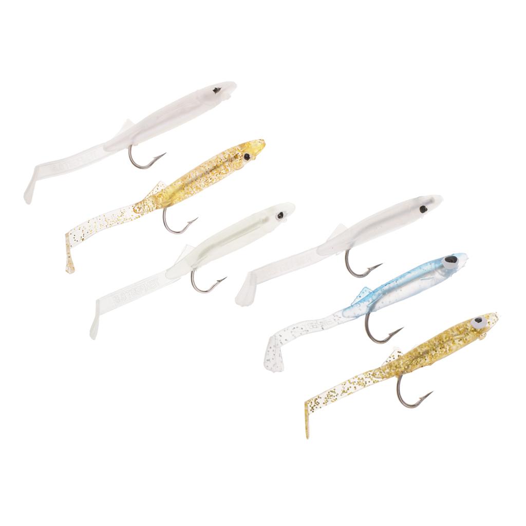 3pcs Small EEL Soft Fishing Lure Artificial Fish Bait Swimbait
