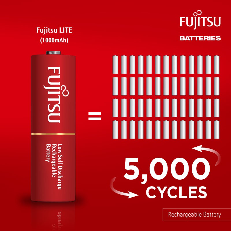 Pin  Sạc Fujitsu - HR-3UTLA (4B) - AA 1000mAh - Hàng Nhập Khẩu Chính Hãng