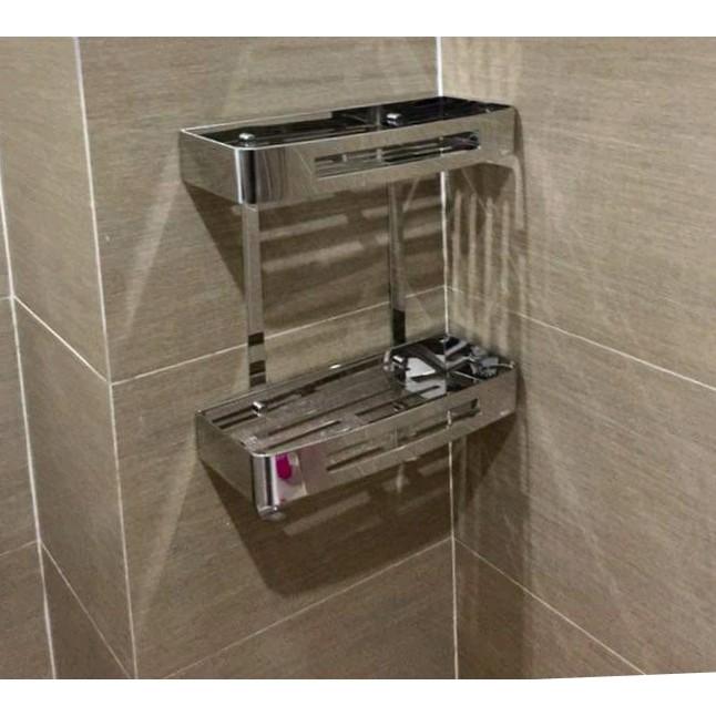 KỆ 2 TẦNG NHÀ TẮM LÀM BẰNG INOX 304