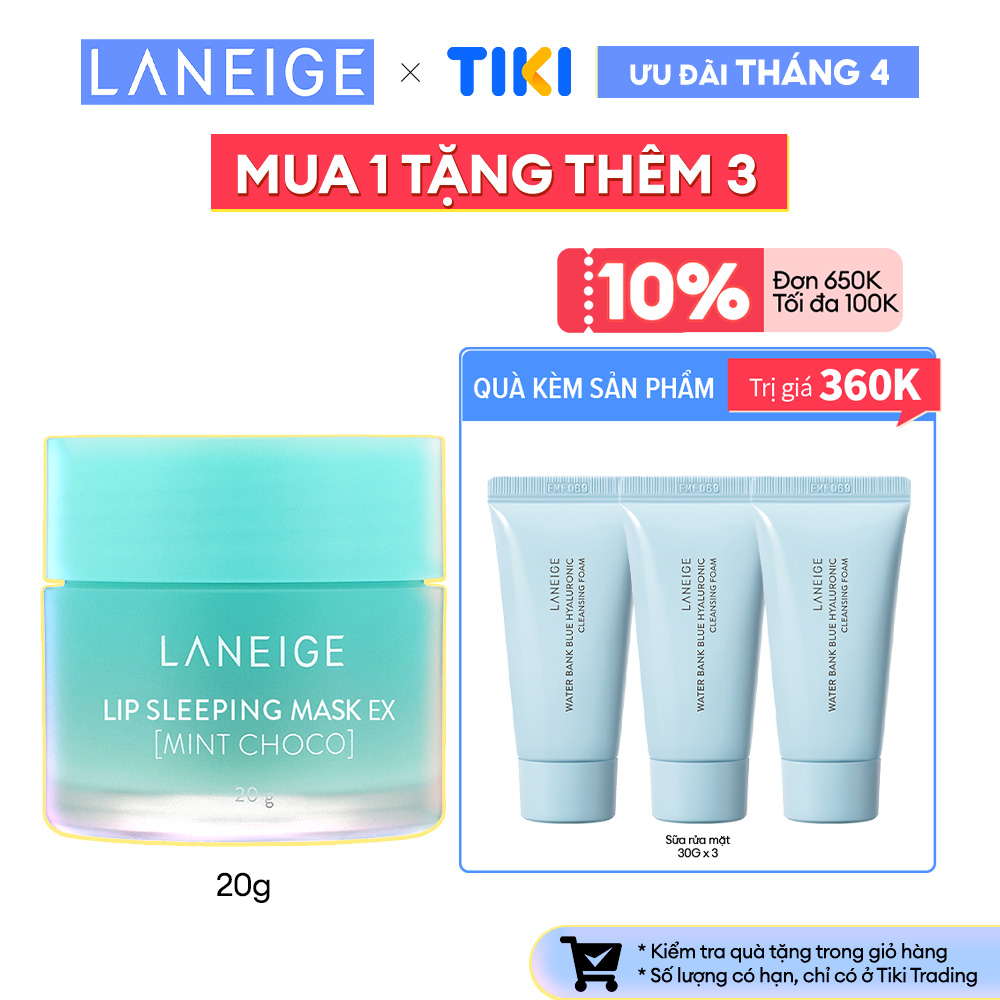 Mặt Nạ Ngủ Cho Môi Laneige Lip Sleeping Mask Mint Choco EX 20g