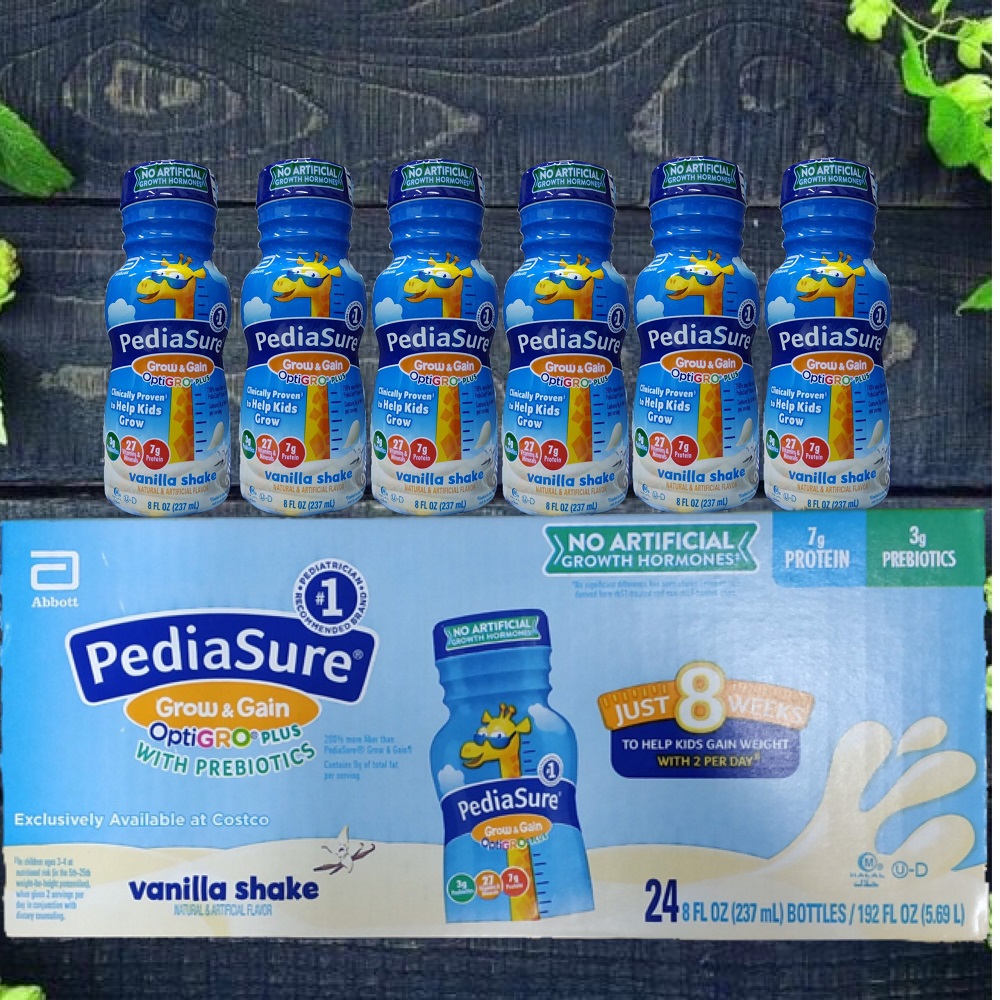 Sữa Pediasure Mỹ Pha Sẵn Bổ Sung Dưỡng Chất Cho Trẻ Suy Dinh Dưỡng Trẻ Cần Phục Hồi Sức Khỏe thùng 24 chail x 237ml