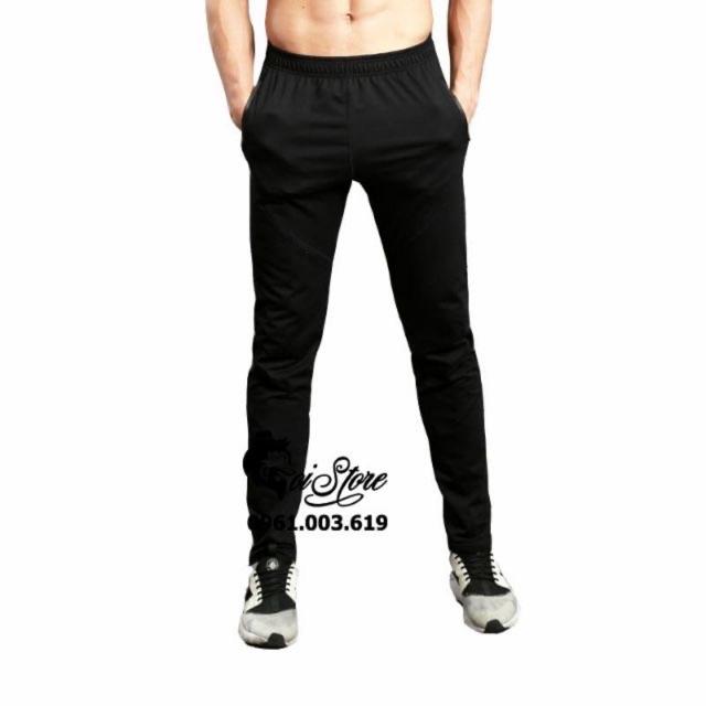 Quần thể thao jogger đen nam nữ dưới 55kg