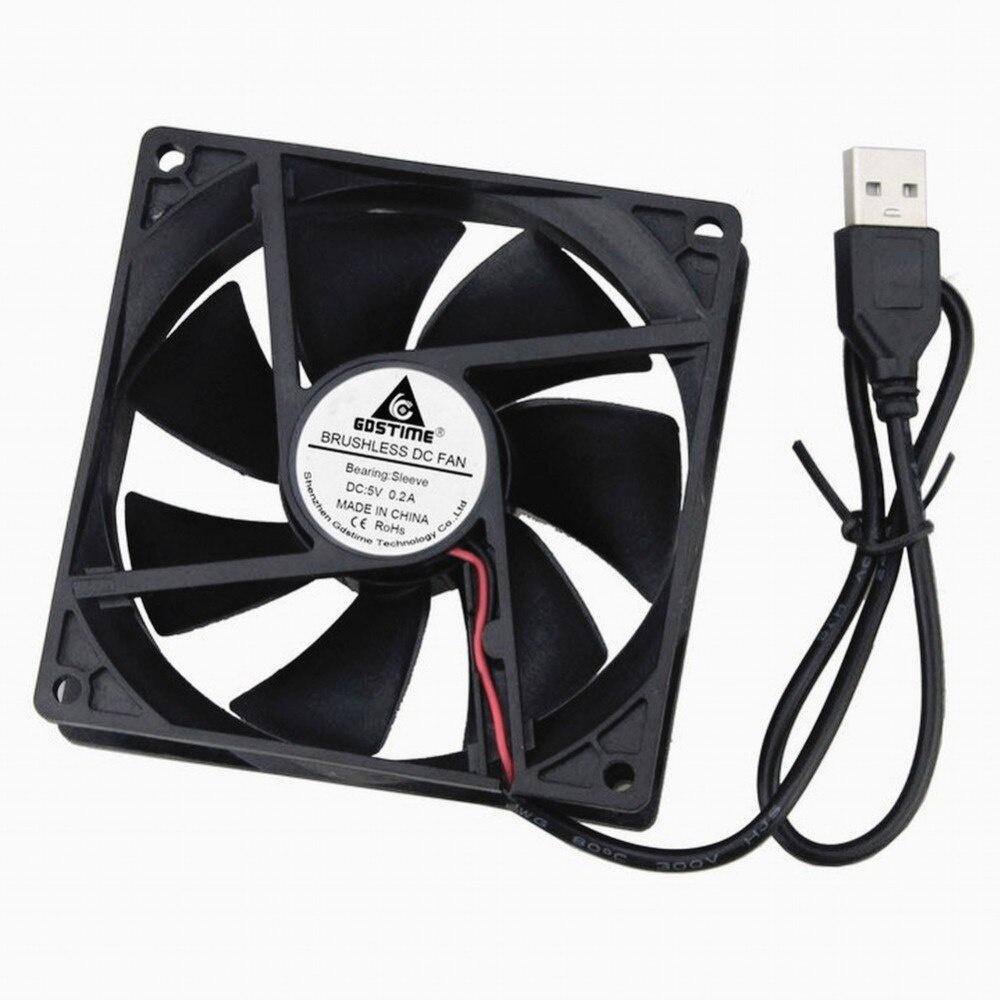 1 Pieces Gdstime 1V USB Connector 91x91x11mm 9cm Brushless DC CPU Computer Case Cooling Cooler Fan 91mm x 11mm 90mm 9111s