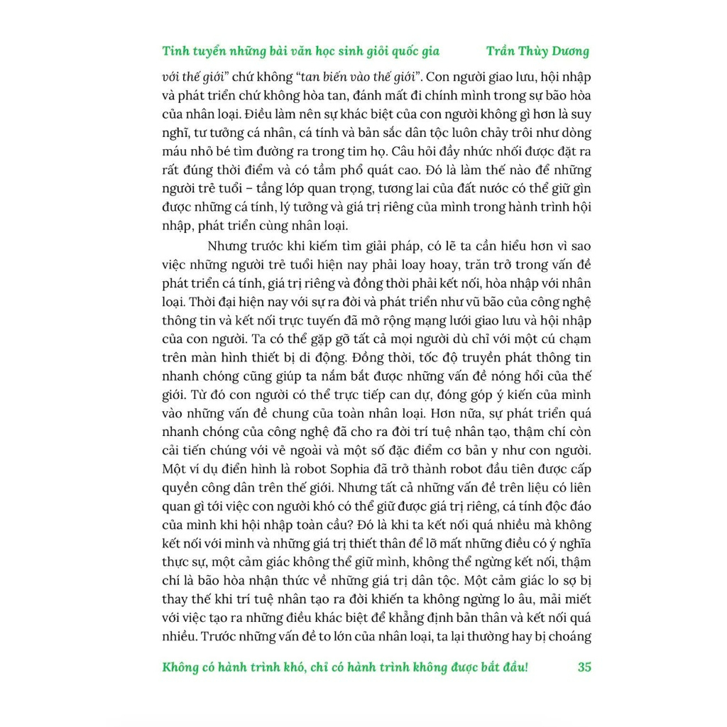 Sách - Tinh Tuyển Những Bài Văn Học Sinh Giỏi Quốc Gia 2025 - Trần Thùy Dương