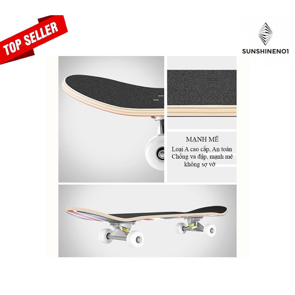 Ván Trượt Skateboard YueChi Chính hãng - Tặng kèm Tool vặn - Siêu ngầu